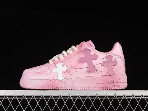 All categories Nk Air Force 1 Air Force series Nk Air Force 1 Low Chromehearts x Nk Air Force 1'07 Low Chromehearts co-branded custom Air Force 1 low-top casual sneakers DD8959-100